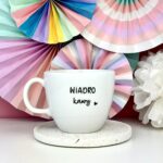 Kubek WIADRO kawy – 1L – ręcznie zdobiona porcelana Kika Handmade