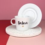 Filiżanka z napisem Babcia 200 ml – ręcznie zdobiona porcelana Kika Handmade