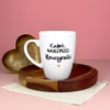 Kubek Najlepszej Nauczycielki 360 ml – ręcznie zdobiona porcelana Kika Handmade