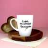 Kubek Najlepszego Nauczyciela 360 ml – ręcznie zdobiona porcelana Kika Handmade