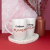 Kubek dla Cudownej Mamy 360 ml – ręcznie zdobiona porcelana Kika Handmade
