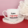 Kubek najlepszej Nauczycielki 300 ml – ręcznie zdobiona porcelana Kika Handmade
