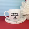Kubek Najlepszy mężczyzna na świecie 300 ml – ręcznie zdobiona porcelana Kika Handmade