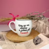 Kubek Niby nie ma ideałów, a jednak jest … 300 ml – ręcznie zdobiona porcelana Kika Handmade